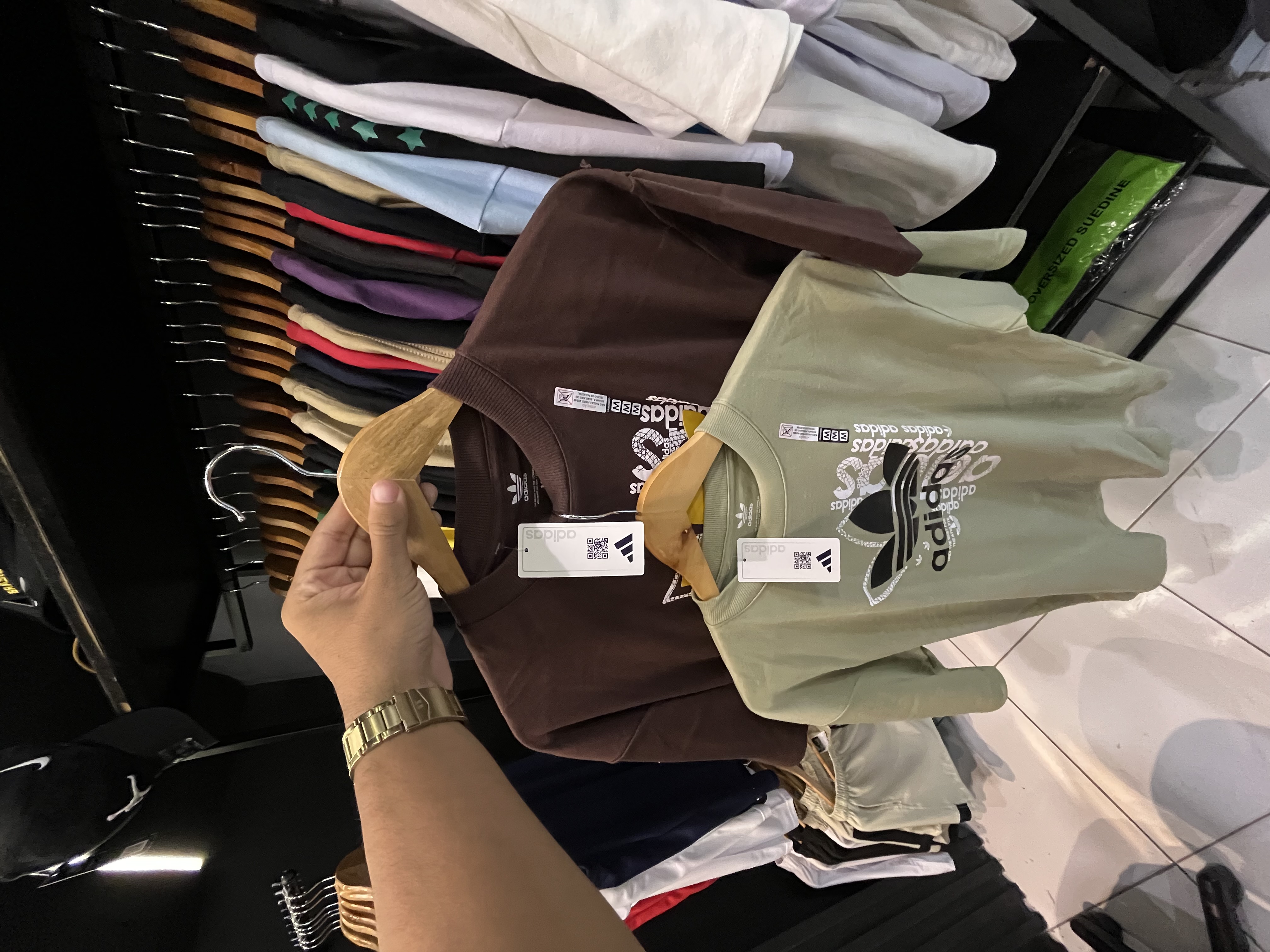 Oversized suedine add