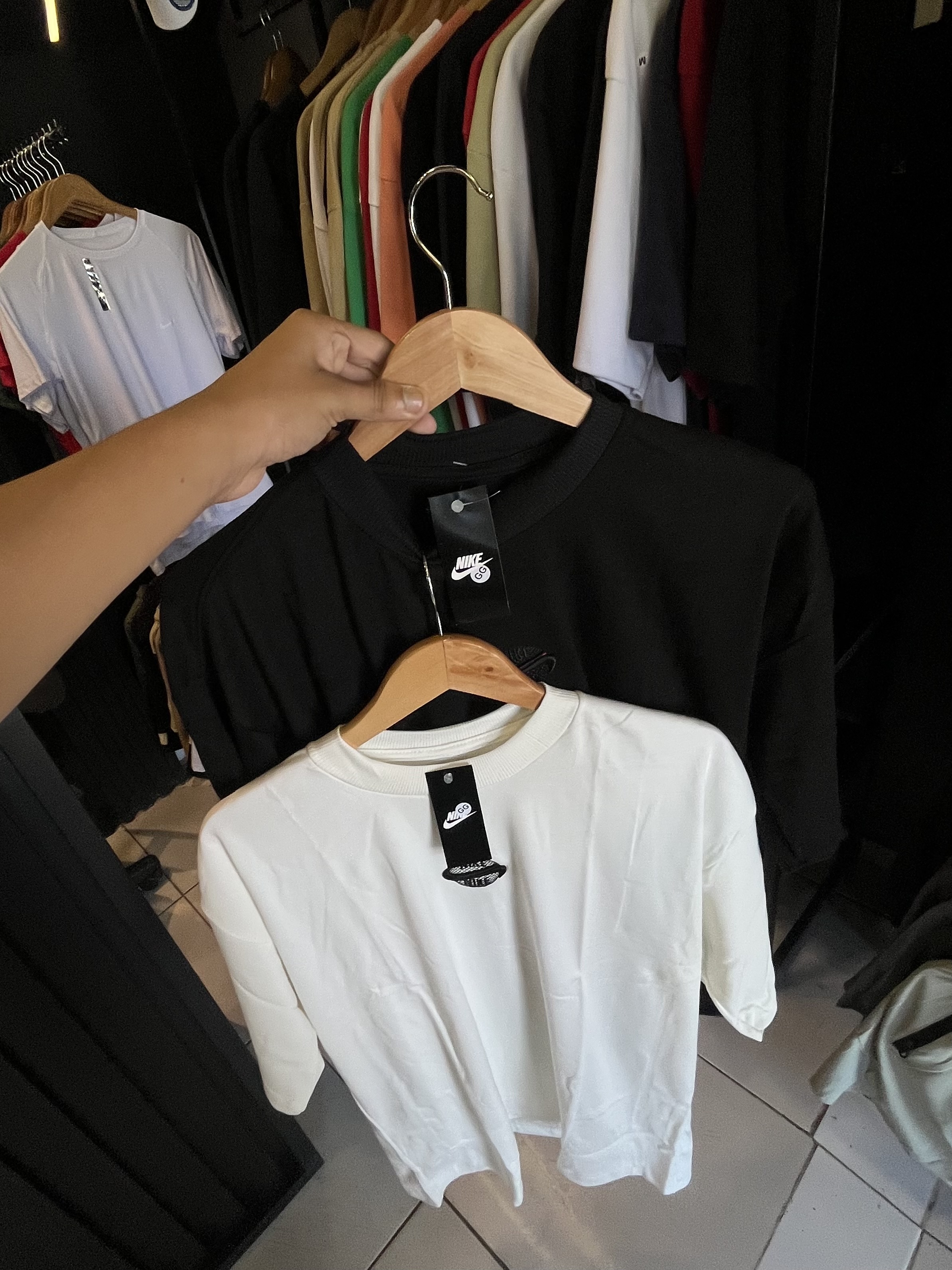 Oversized suedine NK 