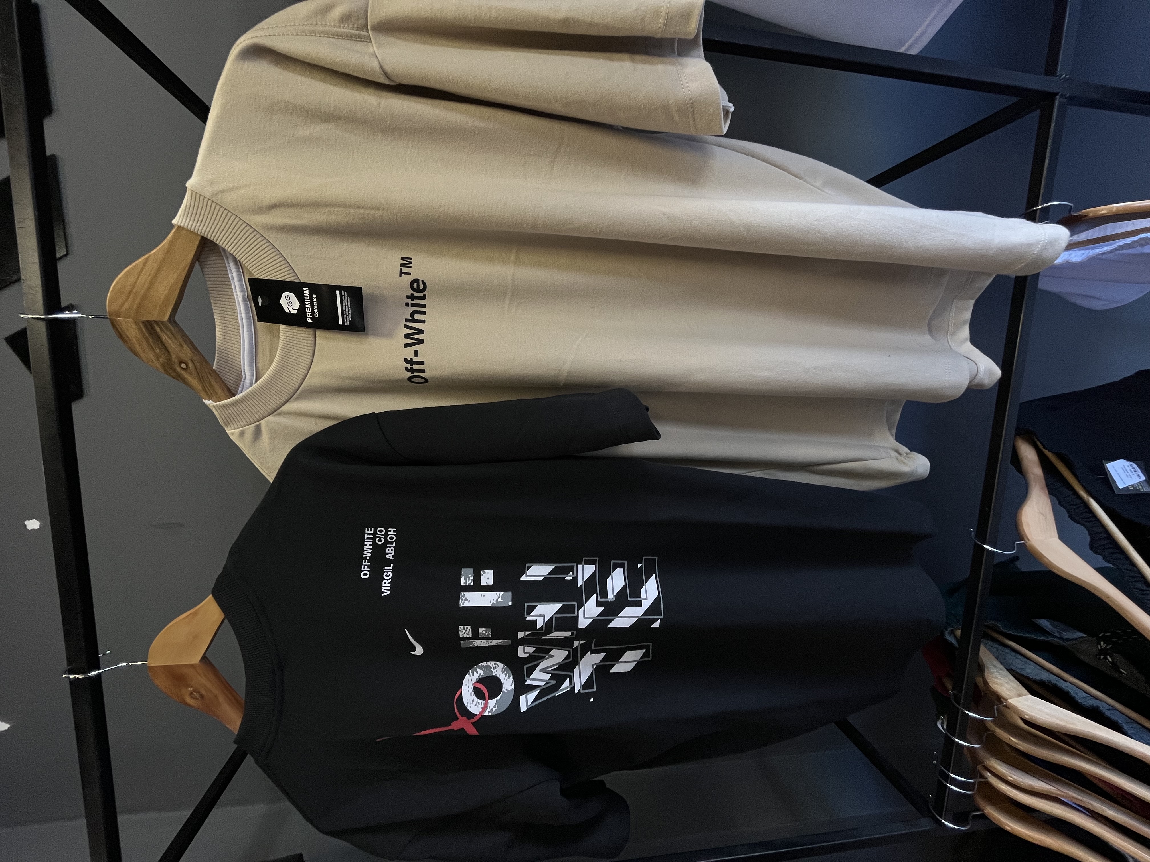 oversized suedine - off white